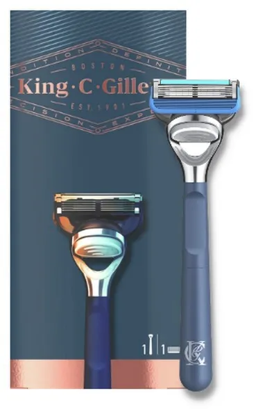 Gillette - King C. Rasierer - 5 Klingen